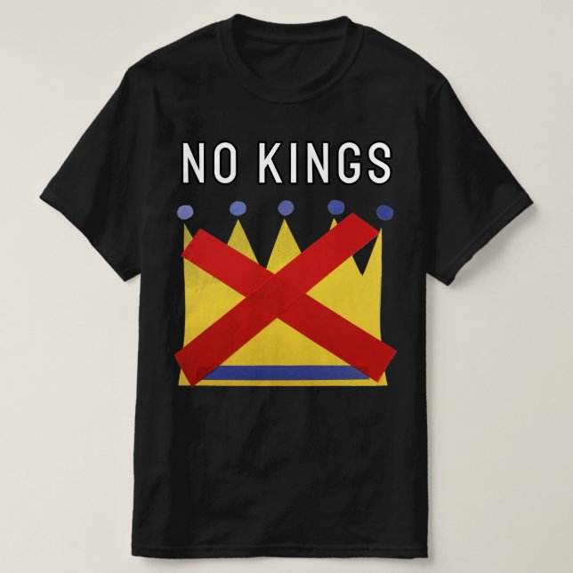 No Kings Protest Resist Unite T-Shirt (Design Front)