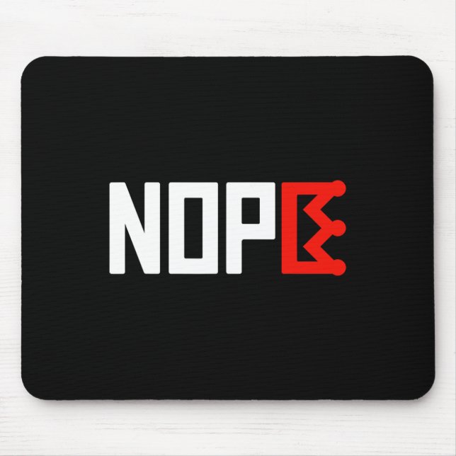 No Kings Protest Sign Horizontal  Mouse Pad (Front)