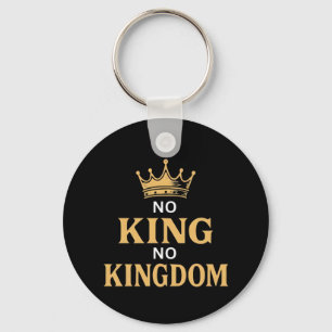 No Kings Protest Sign Vertical 2025 Keychain