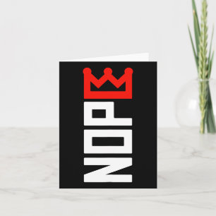 No Kings Protest Sign Vertical Card