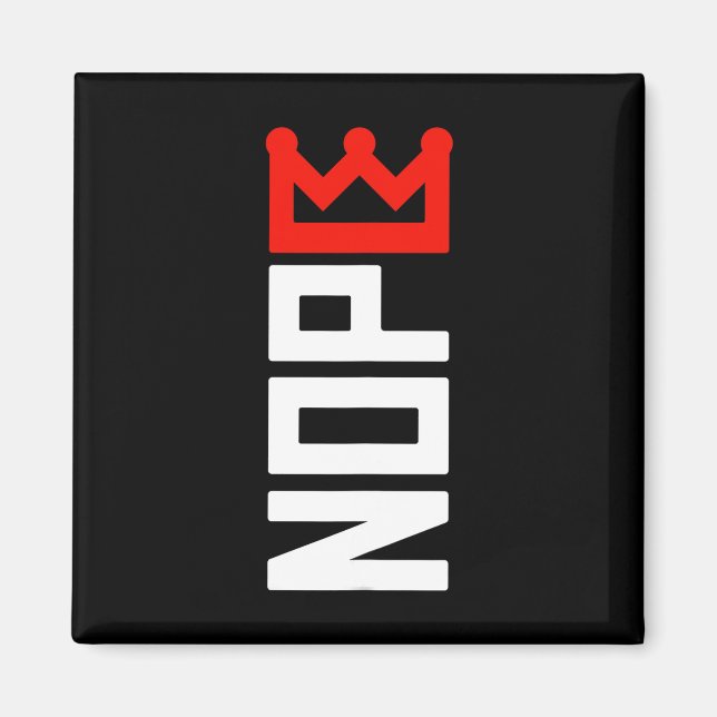 No Kings Protest Sign Vertical  Magnet (Front)