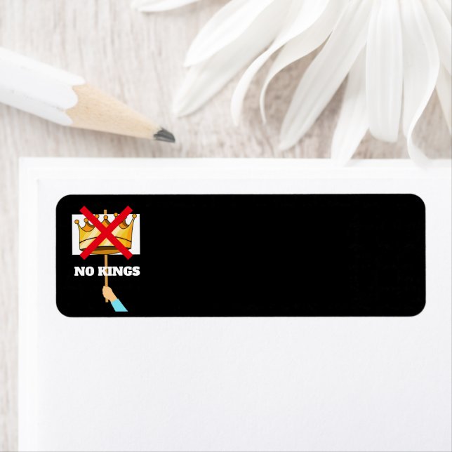No Kings Return Address Label (En situation)