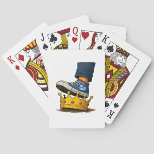 No Kings Shoe On Crown Playing Cards