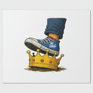No Kings Shoe On Crown Wrapping Paper