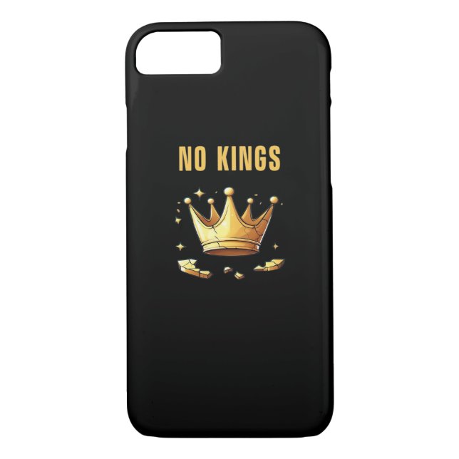 No Kings. Simple Yet Impactful Visual Of A Destroy Case-Mate iPhone Case (Back)