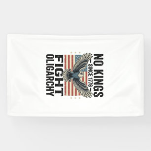 No Kings Since 1776 Patriotic Eagle Vintage Shirt  Banner