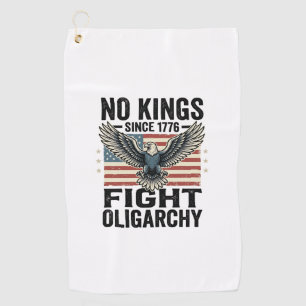 No Kings Since 1776 Patriotic Eagle Vintage Shirt  Golf Towel