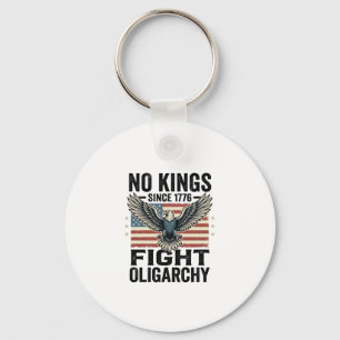 No Kings Since 1776 Patriotic Eagle Vintage Shirt  Keychain