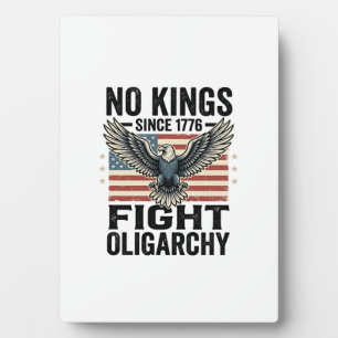 No Kings Since 1776 Patriotic Eagle Vintage Shirt  Plaque