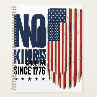 No Kings Since 1776 Patriotic Flag Shirt Design_1 Planner