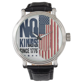 No Kings Since 1776 Patriotic Flag Shirt Design_1 Watch
