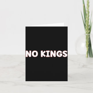 No Kings Statement Patriotic Freedom 1776 Message Card