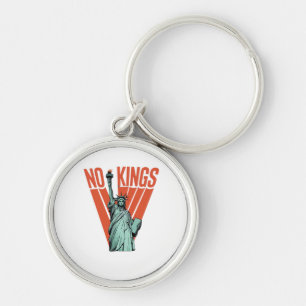 No Kings Statue Of Protest American Classic Keychain