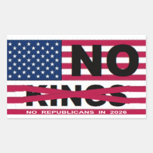NO KINGS STICKER