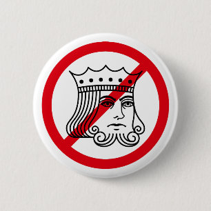 NO KINGS - Trump Protest 2 Inch Round Button