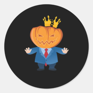 No Kings - Trumpkin Pumpkin Classic Classic Round Sticker