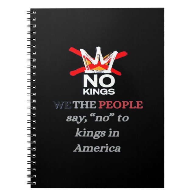 No Kings We The People Say No To Tyranny Classic Notebook (Front)