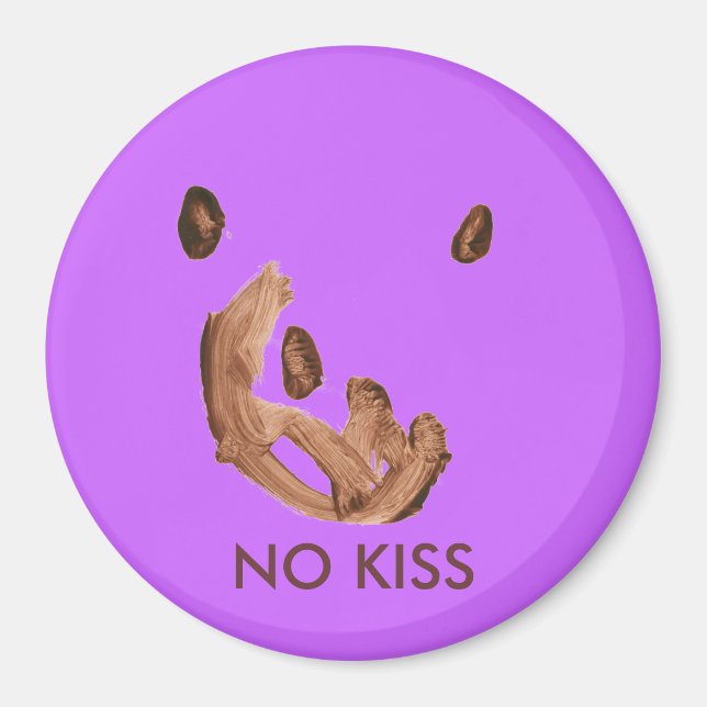 "No Kiss" Magnet by MAXarT (Front)
