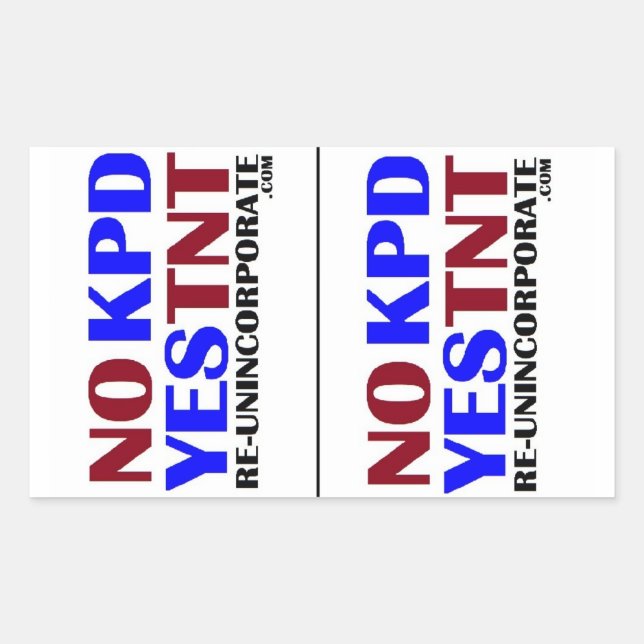 No KPD Yes TNT LG Sticker (Front)