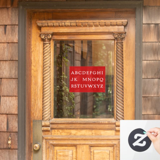 No L for Christmas Holiday Window Cling (Home Door)