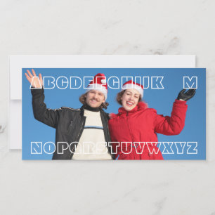 "No L" Funny Wordplay Joke Custom Christmas Card