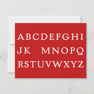 No L "Joke" Alphabet (Noel) Holiday Card