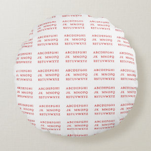 "No L" (Noel) Alphabet Joke for Christmas Round Pillow