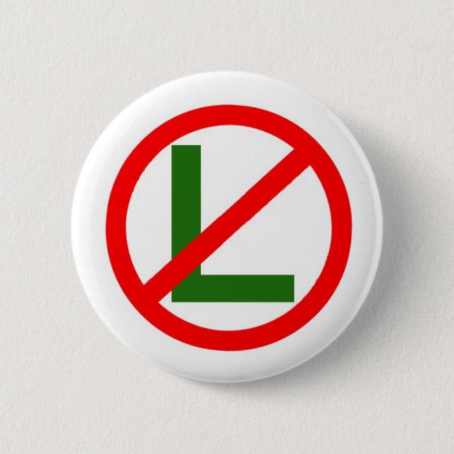 No - L Noel Christmas Button (Front)