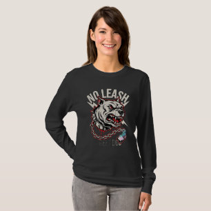 No Leash Pitbull Long Sleeve T-Shirt