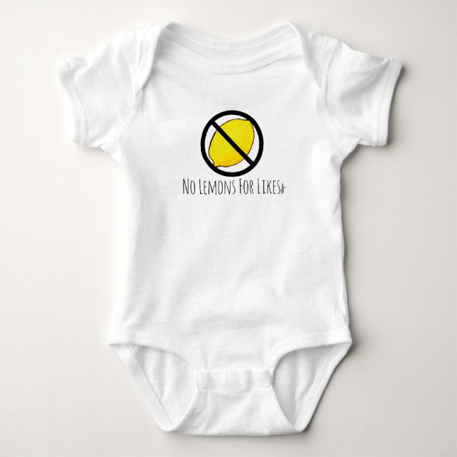 No Lemons for Likes Baby Bodysuit (Front)