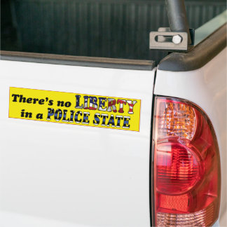 No Liberty Bumper Sticker