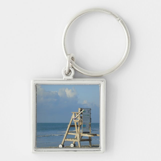 No Lifeguard On Duty Keychain (Front)