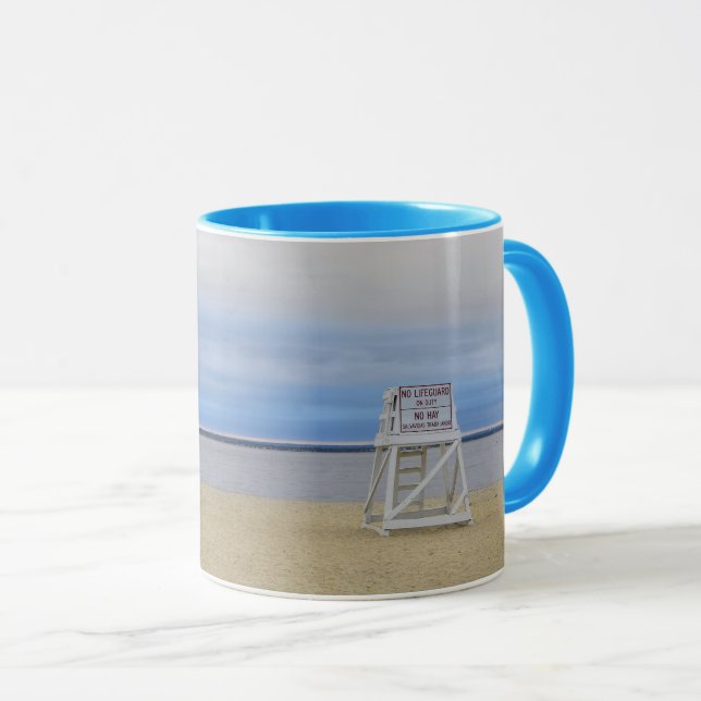 No Lifeguard on Duty Two-Tone Mug (Devant droit)