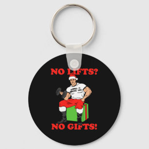 No Lifts No Arnold Schwarzenegger Christma  Keychain