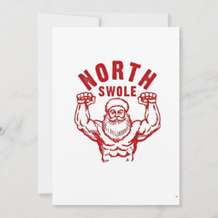 No Lifts No Gifts North Swole Washed Gym Christmas Holiday Card
