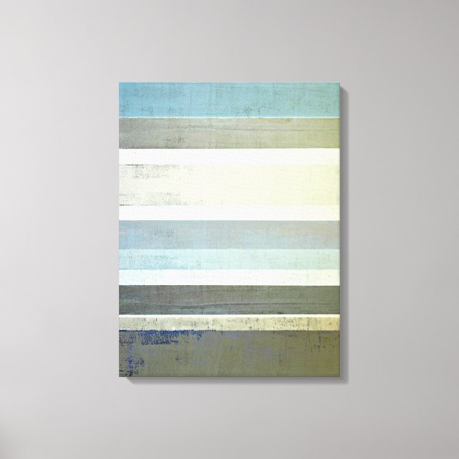 'No Limits' Blue Abstract Art Canvas Print (Front)