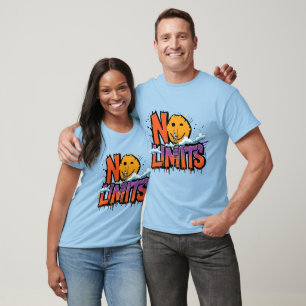 No Limits Graffiti Art – Urban Motivational T-Shirt