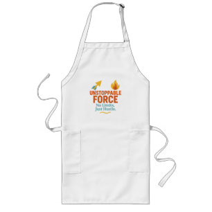 No Limits, Just Hustle   Motivational Long Apron