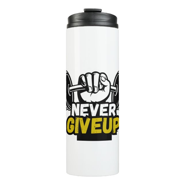 No Limits, Just Progress Thermal Tumbler (Front)