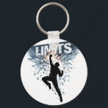 No Limits Motivation Design  Keychain<br><div class="desc">Powerful No Limits motivational design featuring a silhouette breaking through limits and shattered barriers. This bold artwork symbolizes strength, determination, and an unstoppable mindset. Perfect for entrepreneurs, athletes, gym lovers, and anyone who believes in pushing beyond limits and chasing success. A strong motivational graphic ideal for apparel, posters, stickers, and...</div>