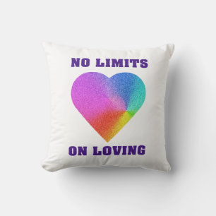 No Limits on Loving Throw Pillow