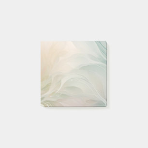 No Lines Soft Colours Abstract Floral Pattern Post-it Notes