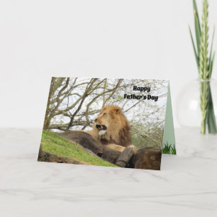 No Lion, tu es le meilleur papa - carte Fête des p