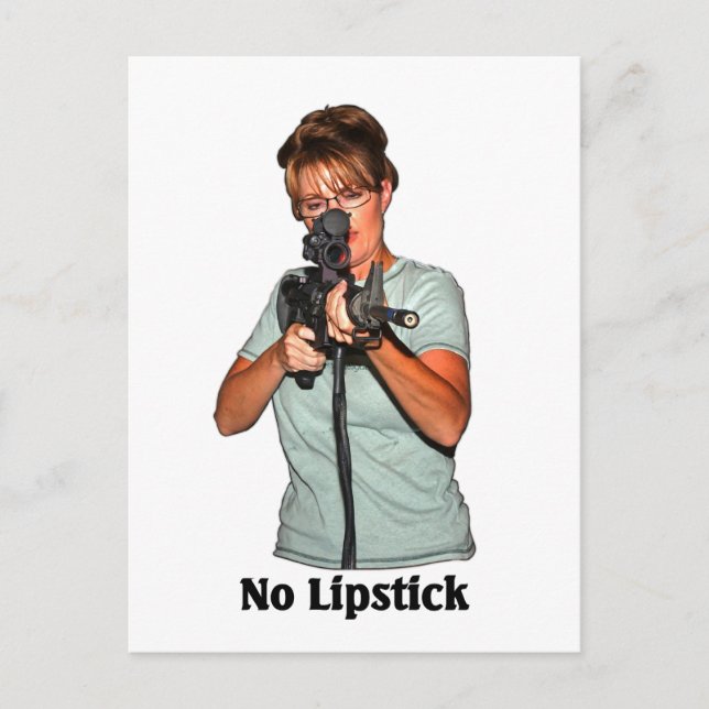 No Lipstick Postcard (Front)