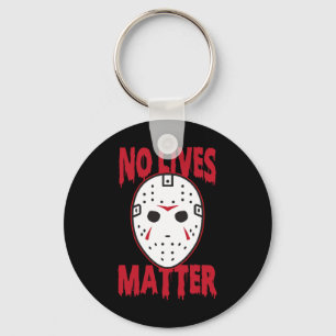 No Lives Horror Mask Halloween Costume Fun Keychain