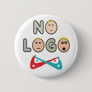 No Logo Anti Brand Capitalist 2 Inch Round Button
