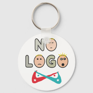 No Logo Anti Brand Capitalist Keychain