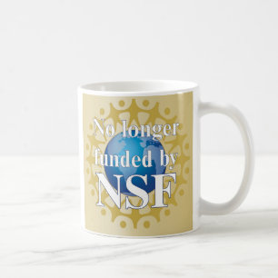 No longer funded coffee mug