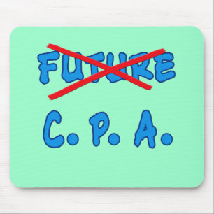 No Longer Future CPA Graduation Design Mouse Pad