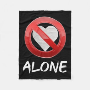 No Love  Fleece Blanket